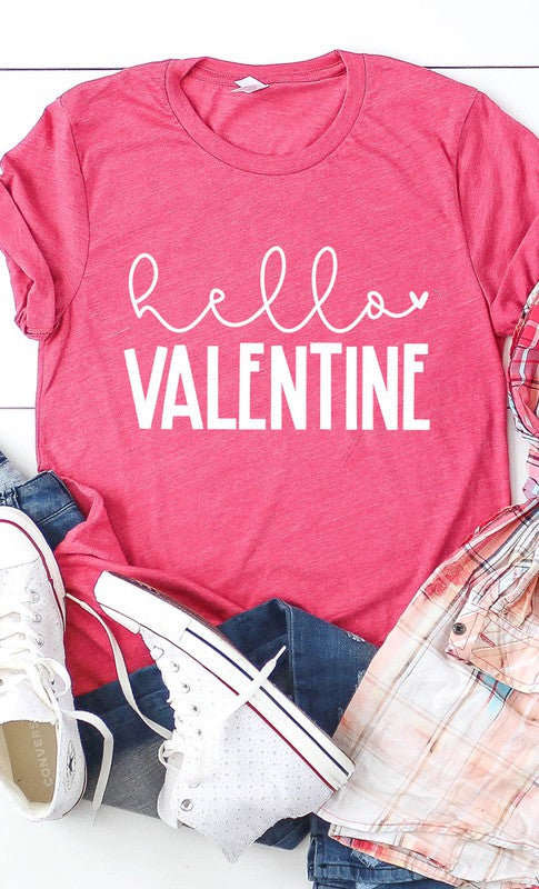 Hello Valentine Graphic Tee