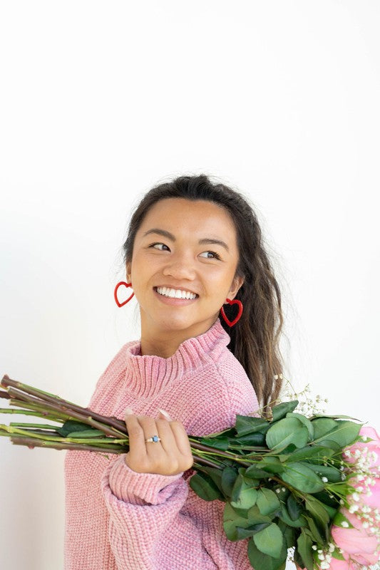 Heart Hoop Earrings