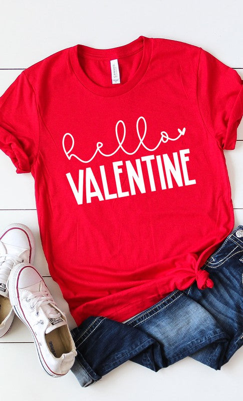 Hello Valentine Graphic Tee