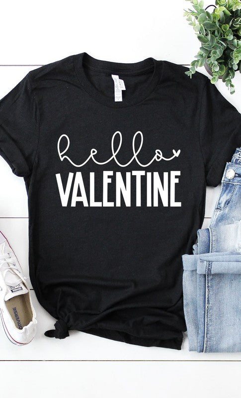 Hello Valentine Graphic Tee PLUS