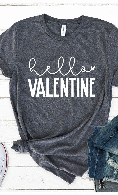 Hello Valentine Graphic Tee