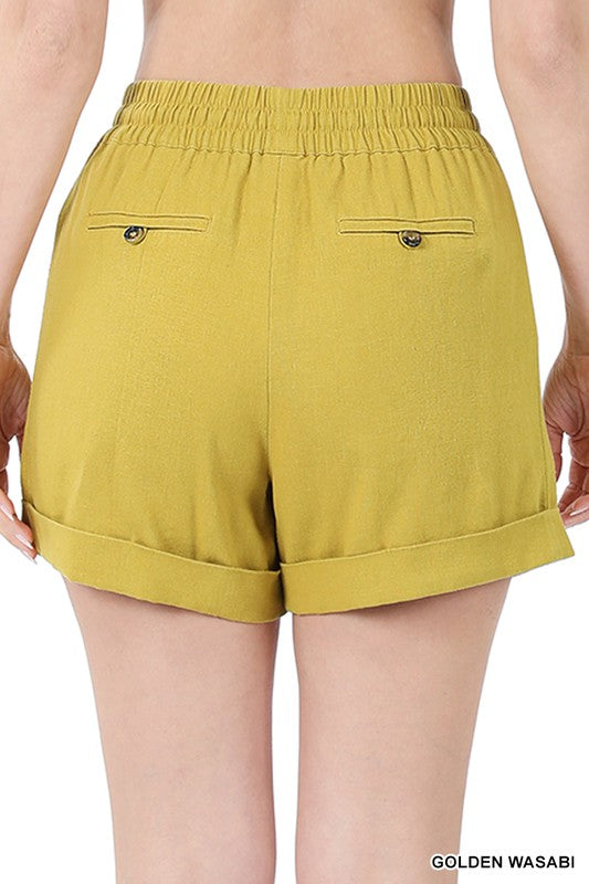 ZENANA - Linen Shorts - FINAL SALE